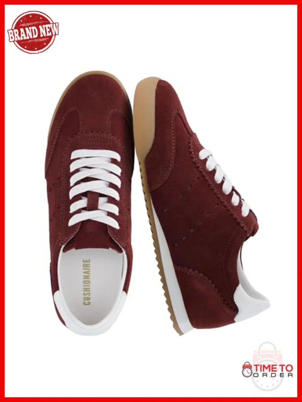 Genuine Leather Suede Sneakers - Lightweight Retro Lace-Up Casual Shoes